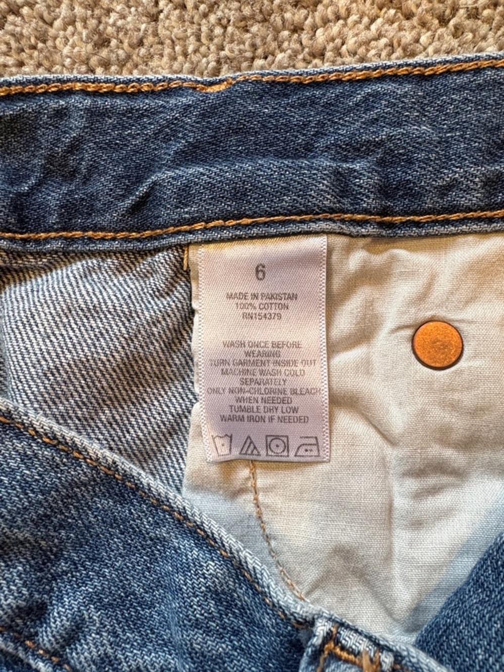 Aeropostale Women's Distressed High Rise Shorty Shorts - Picture 4 of 4